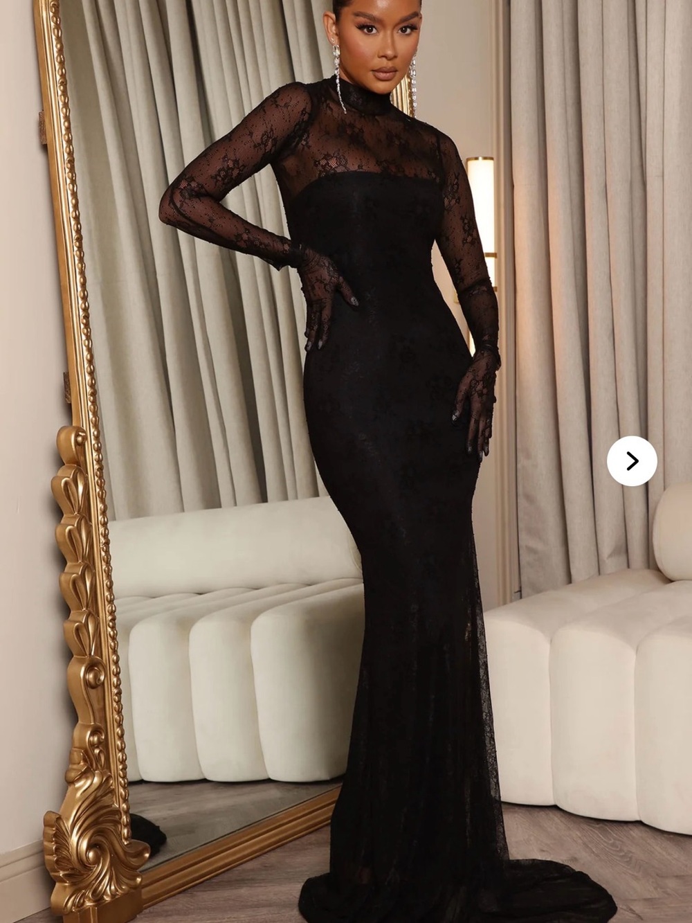 Portofino Gloved Lace Maxi Dress
